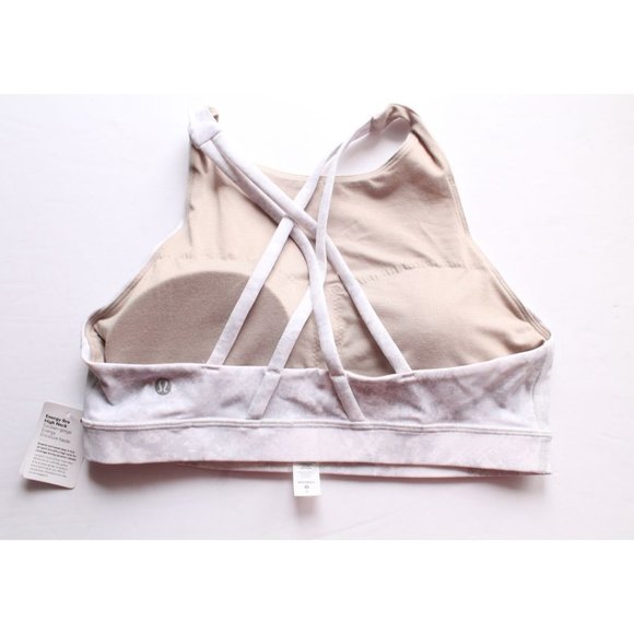 Lululemon Energy Bra High Neck Medium Support Future Oasis Grey Multi Size 10 - Picture 5 of 6
